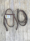 Flinders Edge Sewn 3/4" Barcoo Bridle & Reins - Pony