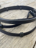 Platinum Small Pony Web Reins - Black