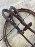 Platinum Small Pony Web Reins - Brown