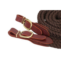 Cottonfields Stockman Reins 6' / 183cm - Brown