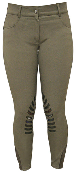 Cavallino Sports Breeches With Silicone Knee Grip - Taupe