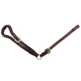 Rolled leather stockmans crupper with padded dock piece and brass hardware. Available in Pony and Full sizes. Help prevent saddles from slipping forward. 