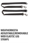 Weatherbeeta Adjustable leg cover straps with Elastic