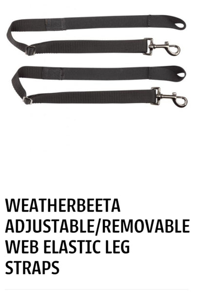 Weatherbeeta Adjustable leg cover straps with Elastic