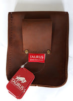 Leather gusseted Diary Pouch