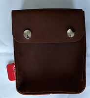 Leather gusseted Diary Pouch