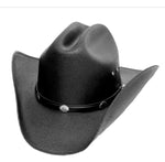 Western Cattleman Straw cowboy hat with silver concho's