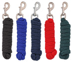 Blue Tag Braided Horse Lead - Black