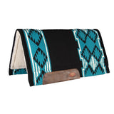 Fort Worth NZ Wool Lined Navajo Western Saddle Pad - Teal