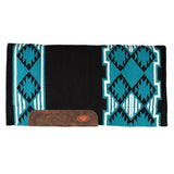 Fort Worth NZ Wool Lined Navajo Western Saddle Pad - Teal