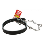 Taurus Leather Drover Dog Collar With Chain