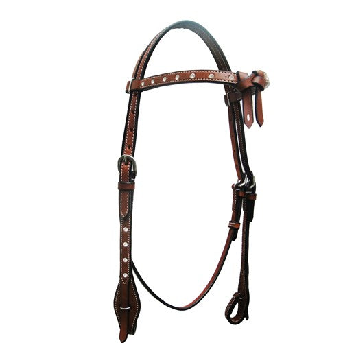 Fort Worth Missouri Knotted Brow Headstall