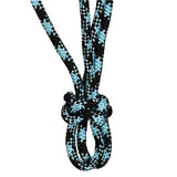 Fort Worth Rope Halter - Turquoise/Black with Lead