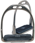 Blue Tag Nickle Plated Stirrup Irons Fitted With Rubber Tread