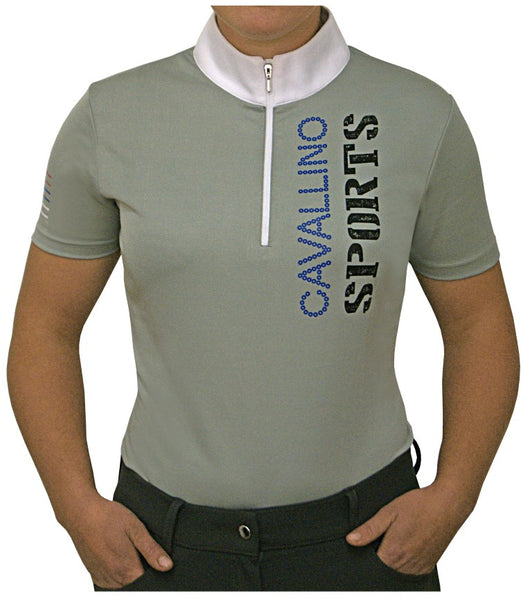 Cavallino Sport Riding Shirt - Short Sleeve - Grey