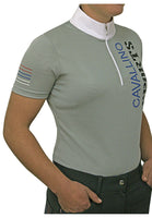 Cavallino Sport Riding Shirt - Short Sleeve - Grey