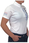 Cavallino Sport Riding Shirt - Short Sleeve - White