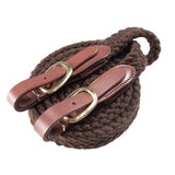 Cottonfields Roper Rein With Buckle Ends 7'6" / 2.28m - Brown