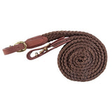 Cottonfields Roper Rein With Buckle Ends 7'6" / 2.28m - Brown