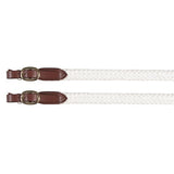 Cottonfields Roper Rein With Buckle Ends 7'6"/2.28M - White